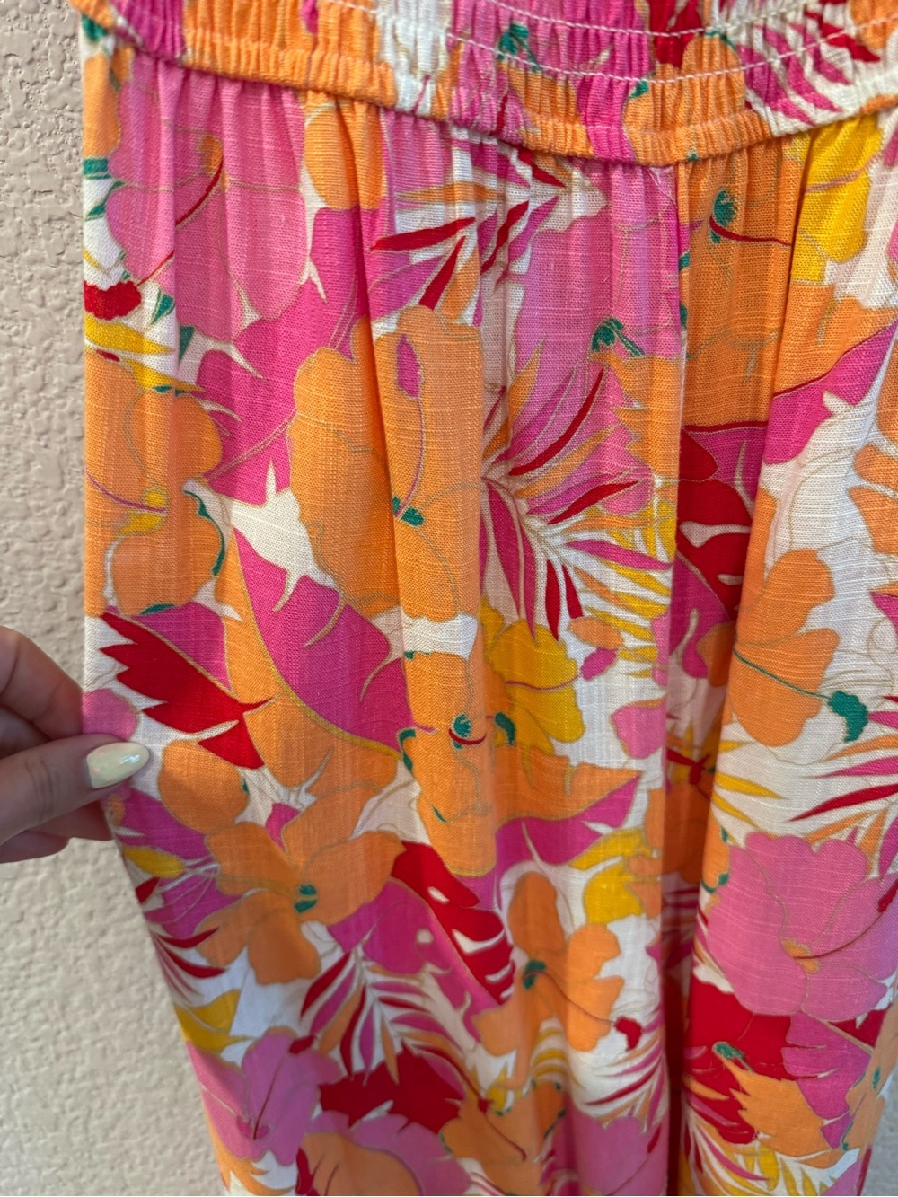 Copper Key Floral Smocked Wide-Leg Jumpsuit – NWT – Size Small - Picture 4 of 10